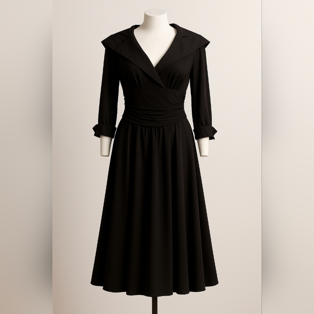 Eliza J Elegant Black Asymmetrical Dress
